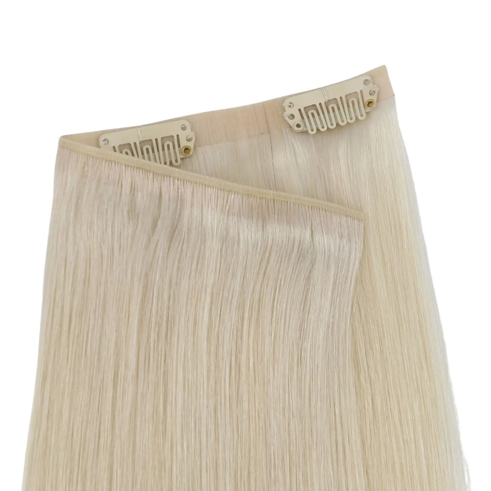 blonde genius pu clip in extensions