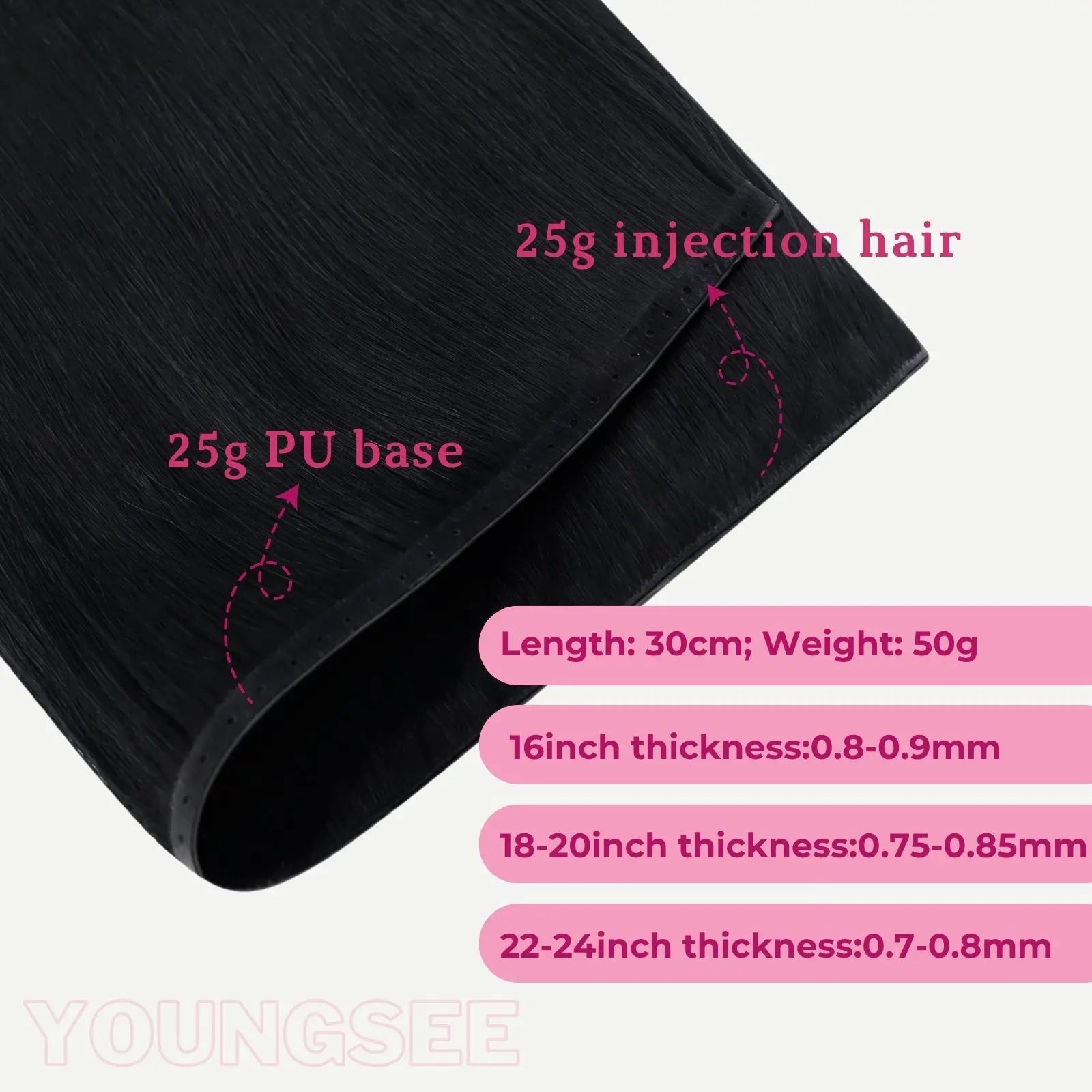 butterfly weft jet black hair extensions