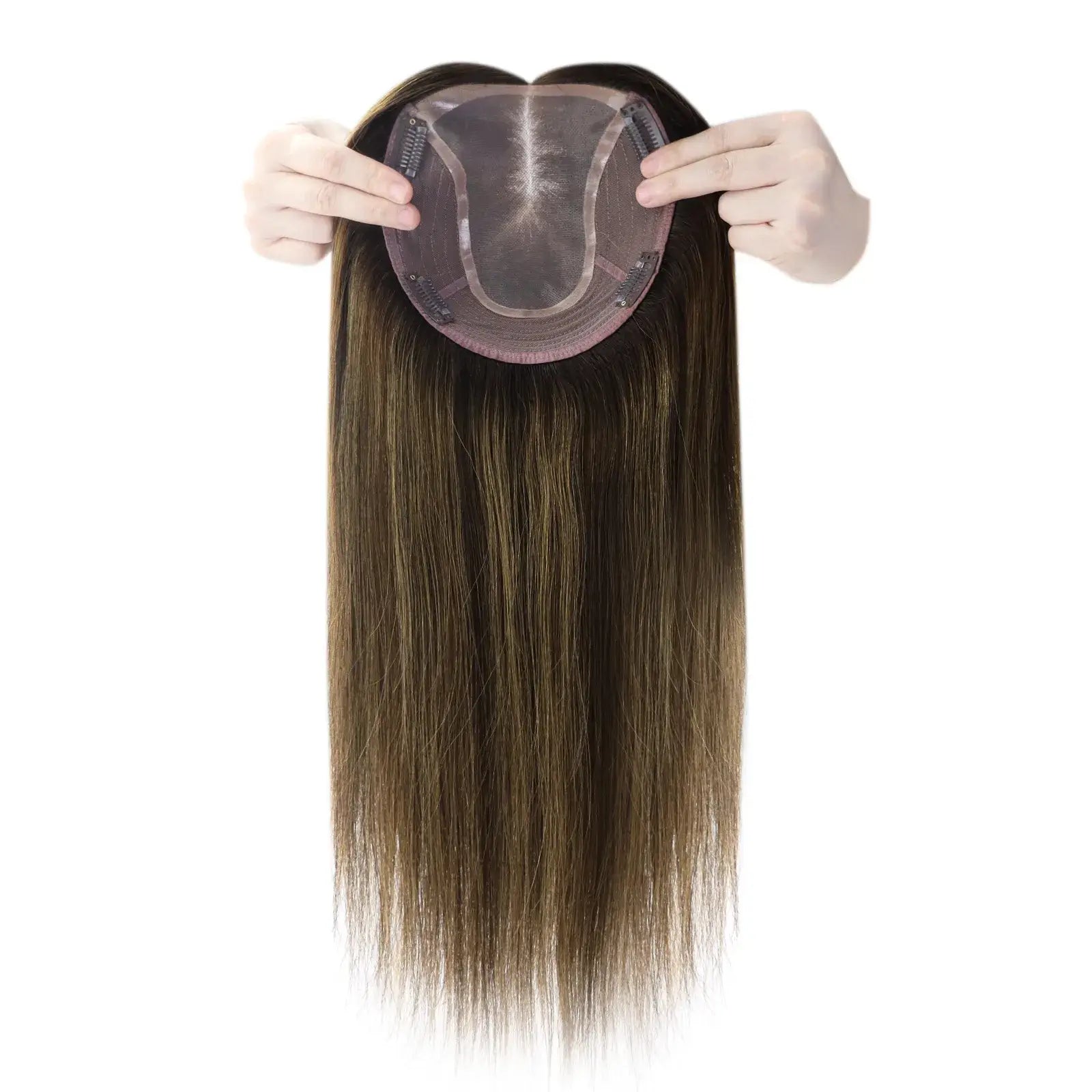 real_human_hair_topper_for_hair_loss_balayage_color