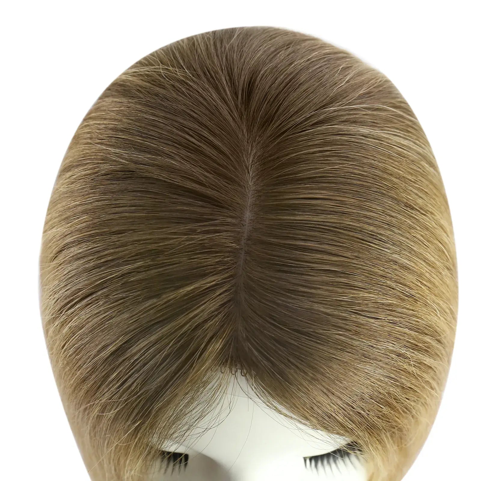 100% real human hair virgin fishnet base topper for thin hair