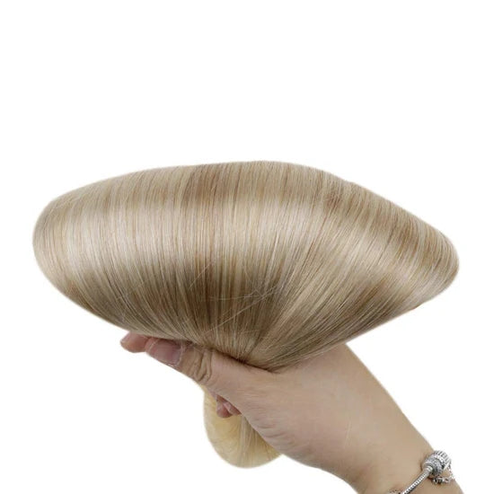 Remy Hair Weft Extensions Human Hair Bundles Highlight Honey Blonde #P27/613