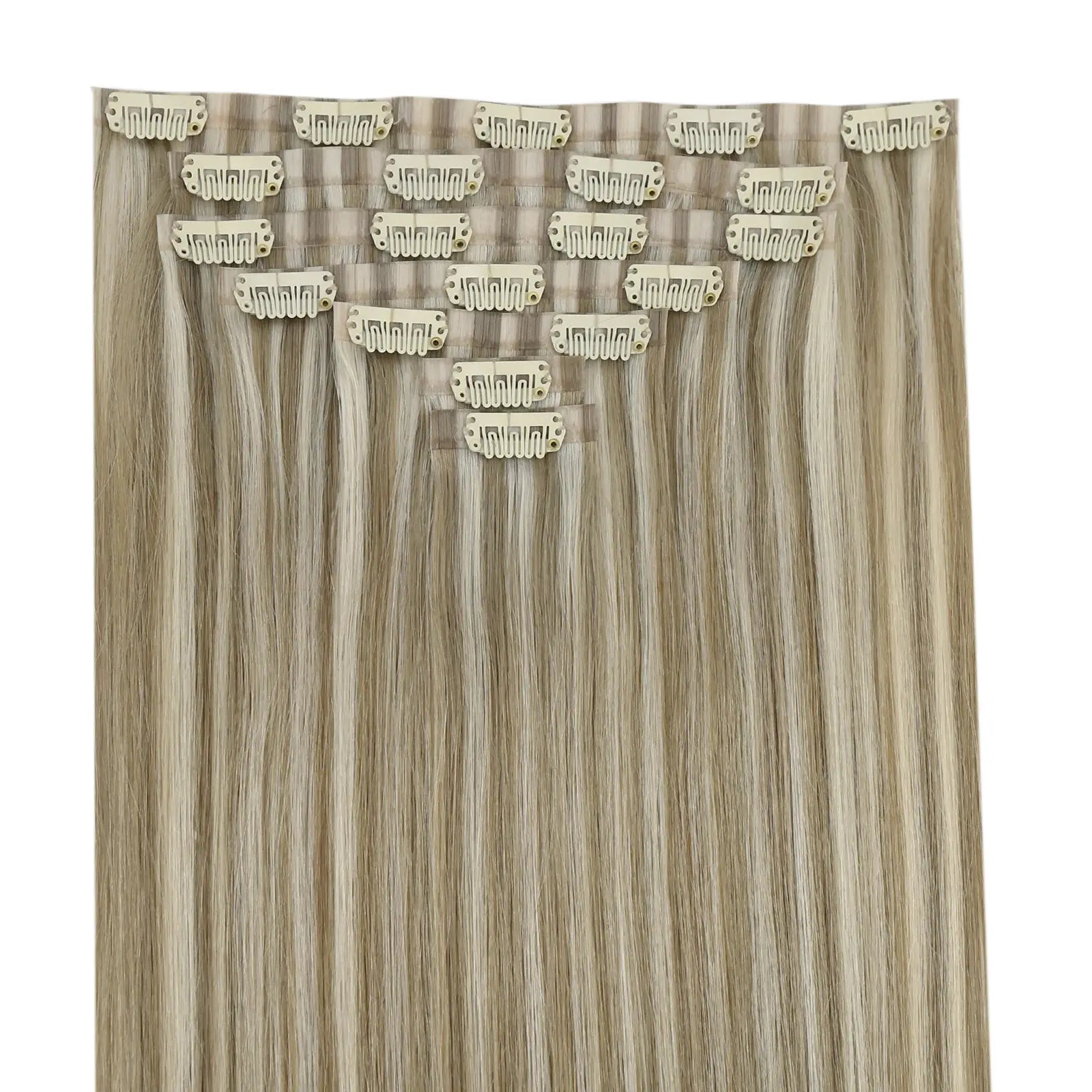 seamless clip in hair exteneions,pu clip in hair