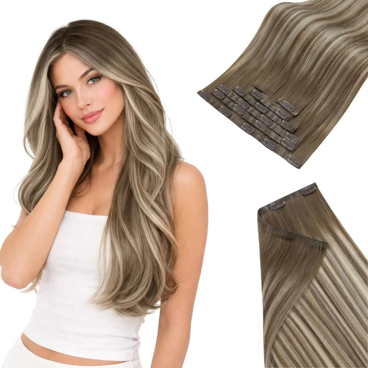 clip in hair extensions,human hair clip ins