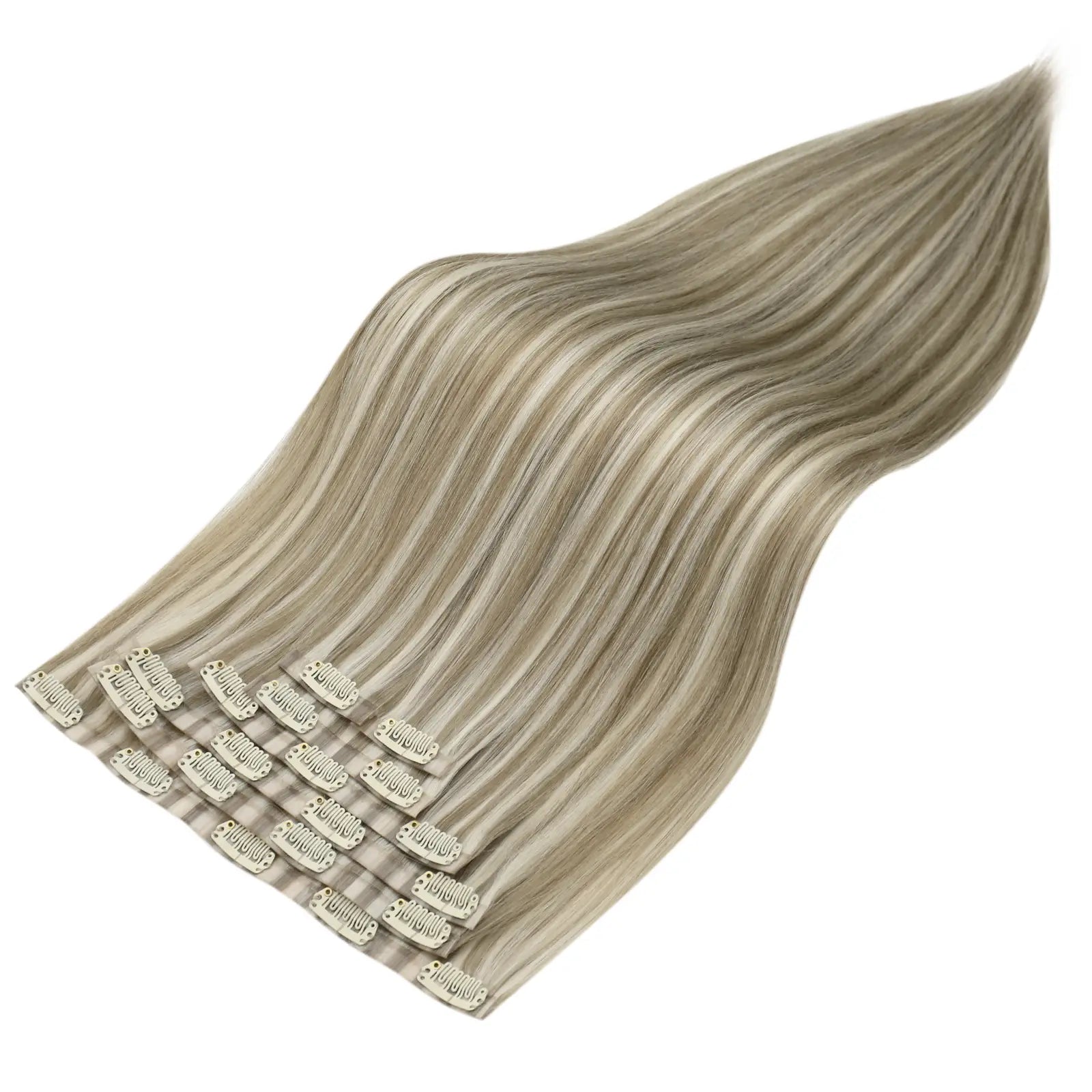 seamless clip in hair exteneions,pu clip in hair