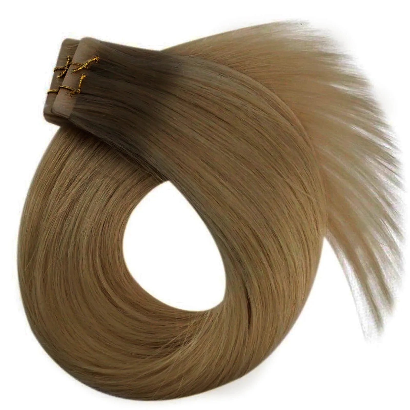 Best Injection Tape In Hair Extensions Virgin Humann Hair Brunette with Caramel