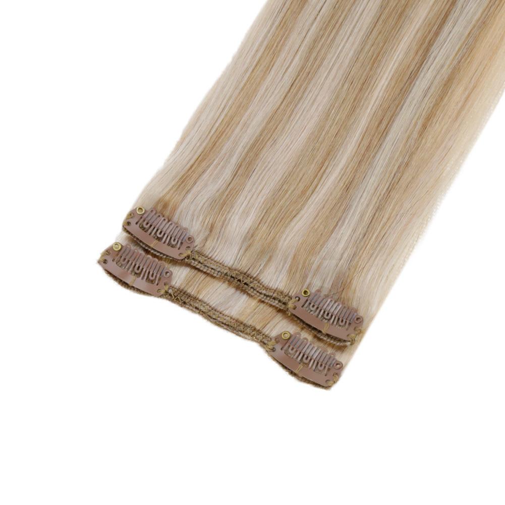 7pcs Clip in Remy Human Hair Extensions