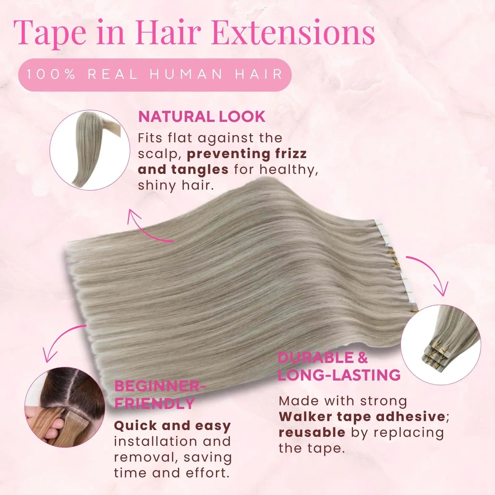 virgin tape hair extensions 100% real human hair