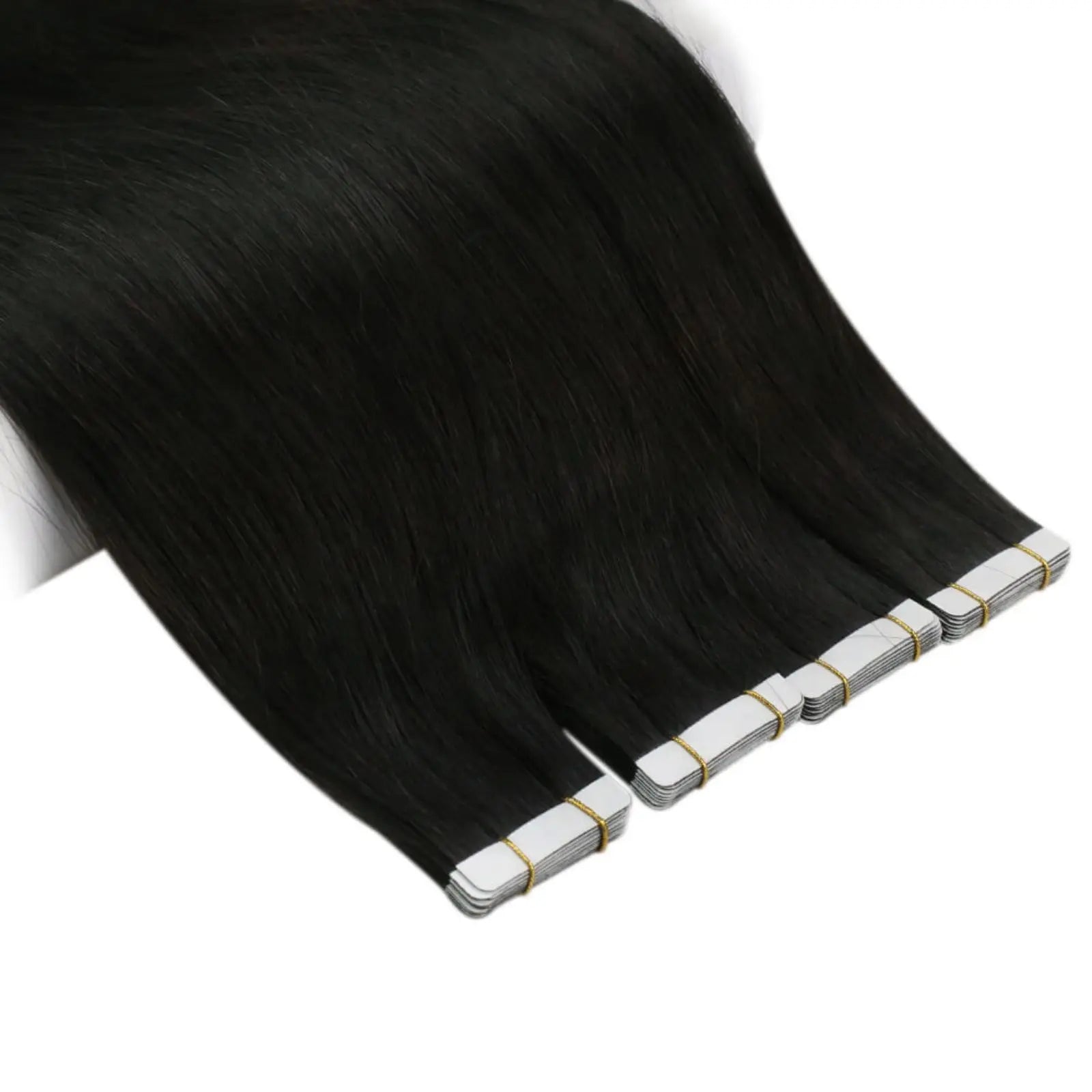 jet black tape in virgin human hair extensions