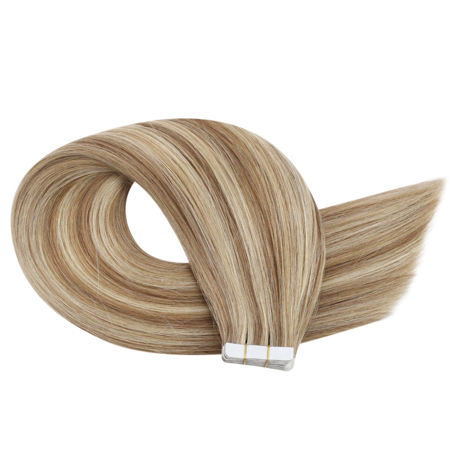 highlighted blonde remy tape ins