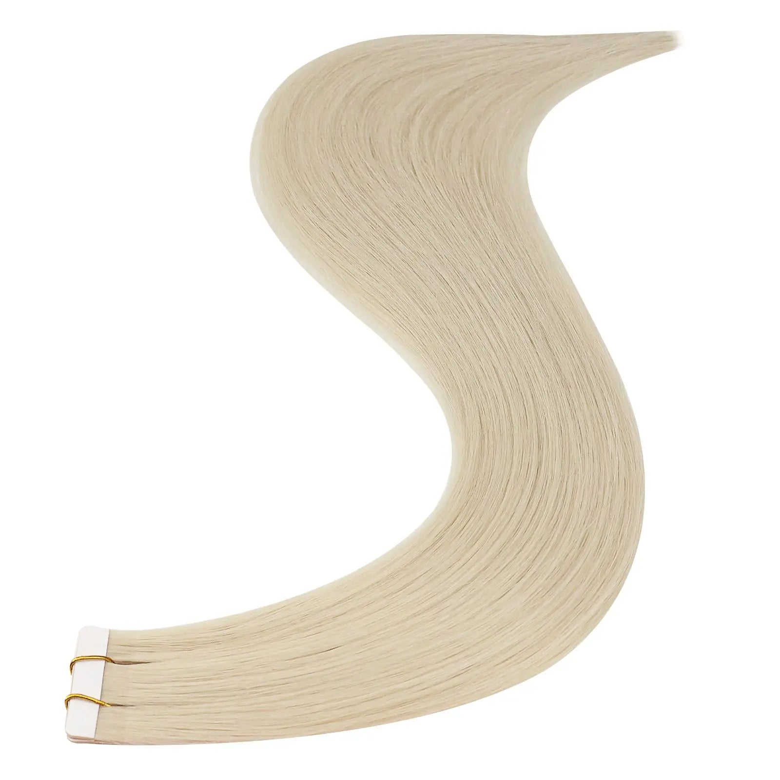 platinum blonde tape hair extensions virgin human hair