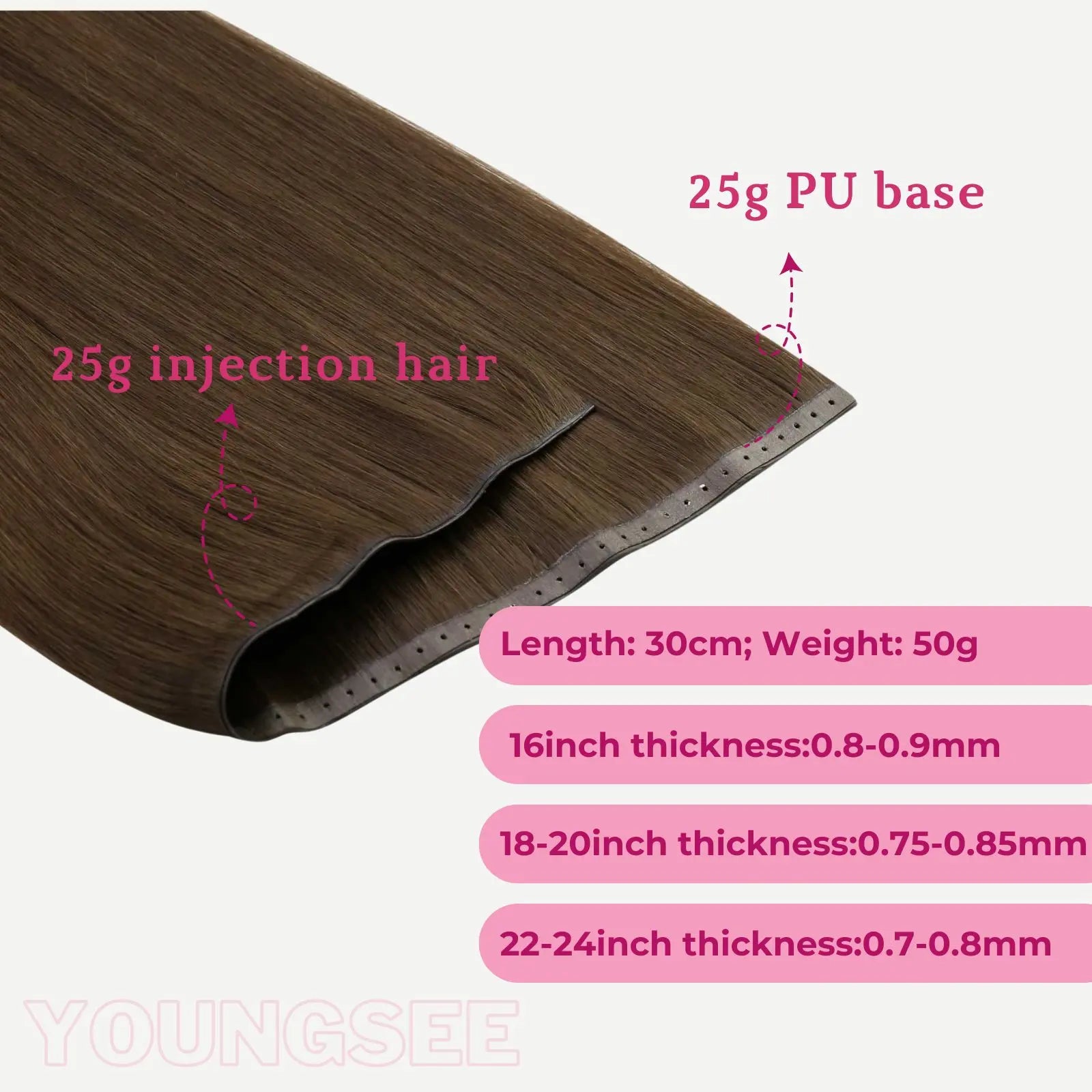 butterfly weft hair extensions light brown