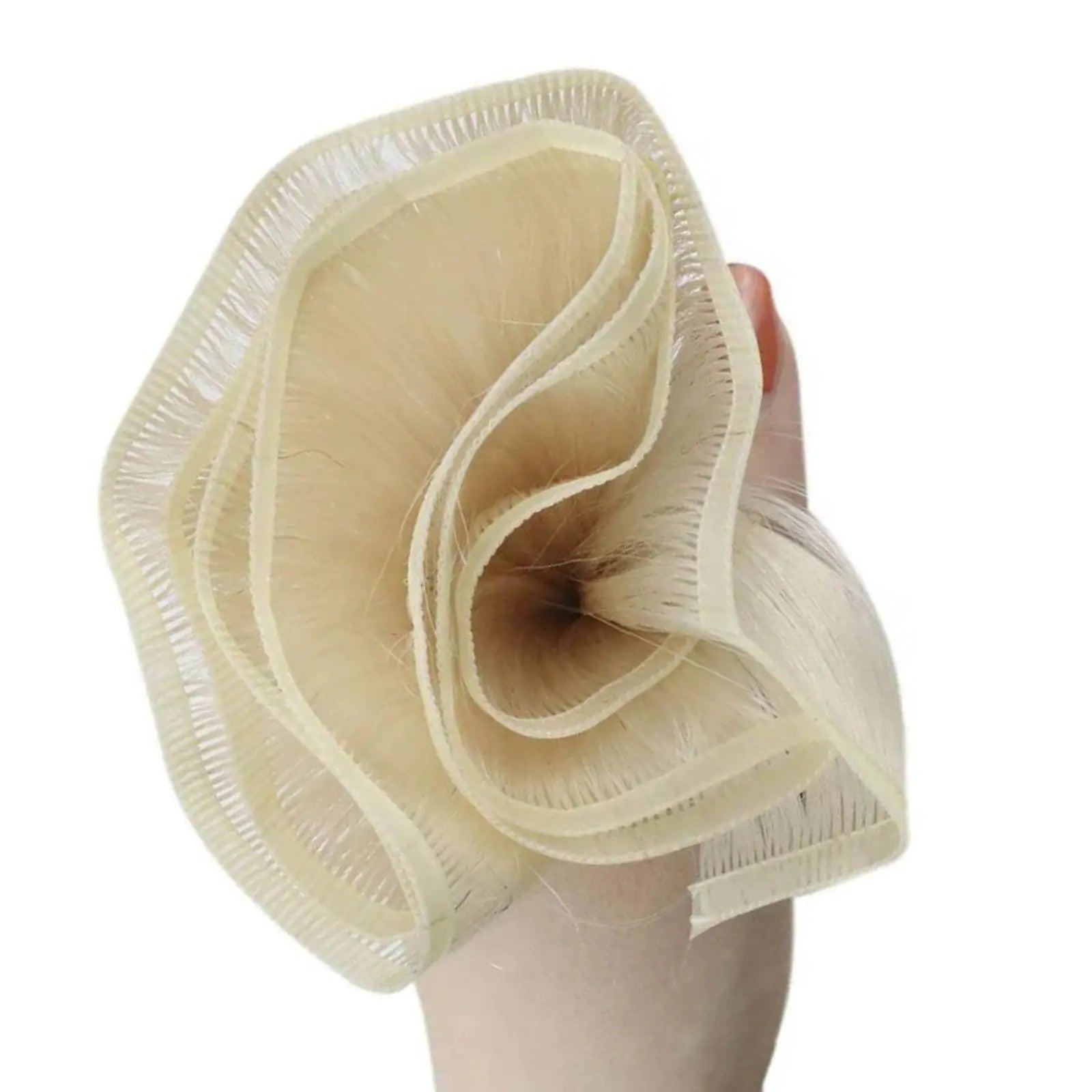 virgin silk flat weft hair extensions for full head