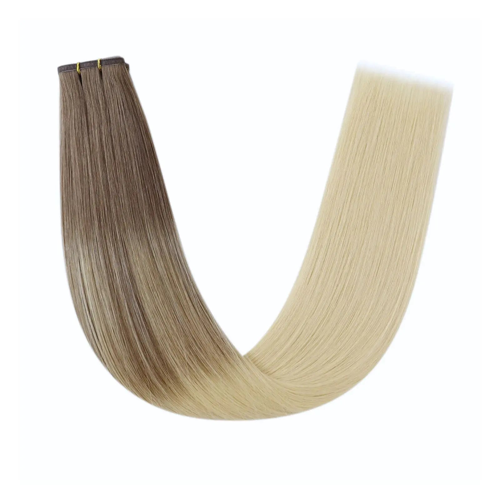 seamless virgin flat silk weft hair extensions