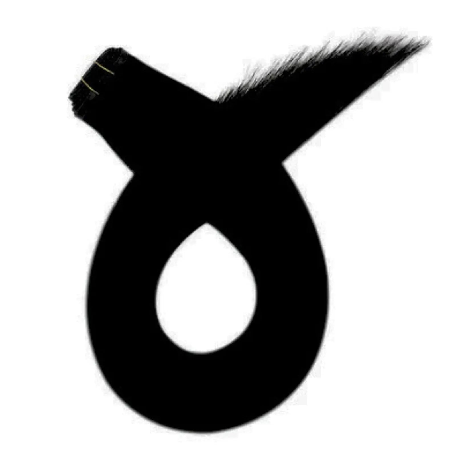 100% real human hair extensions virgin falt silk weft hair extensions