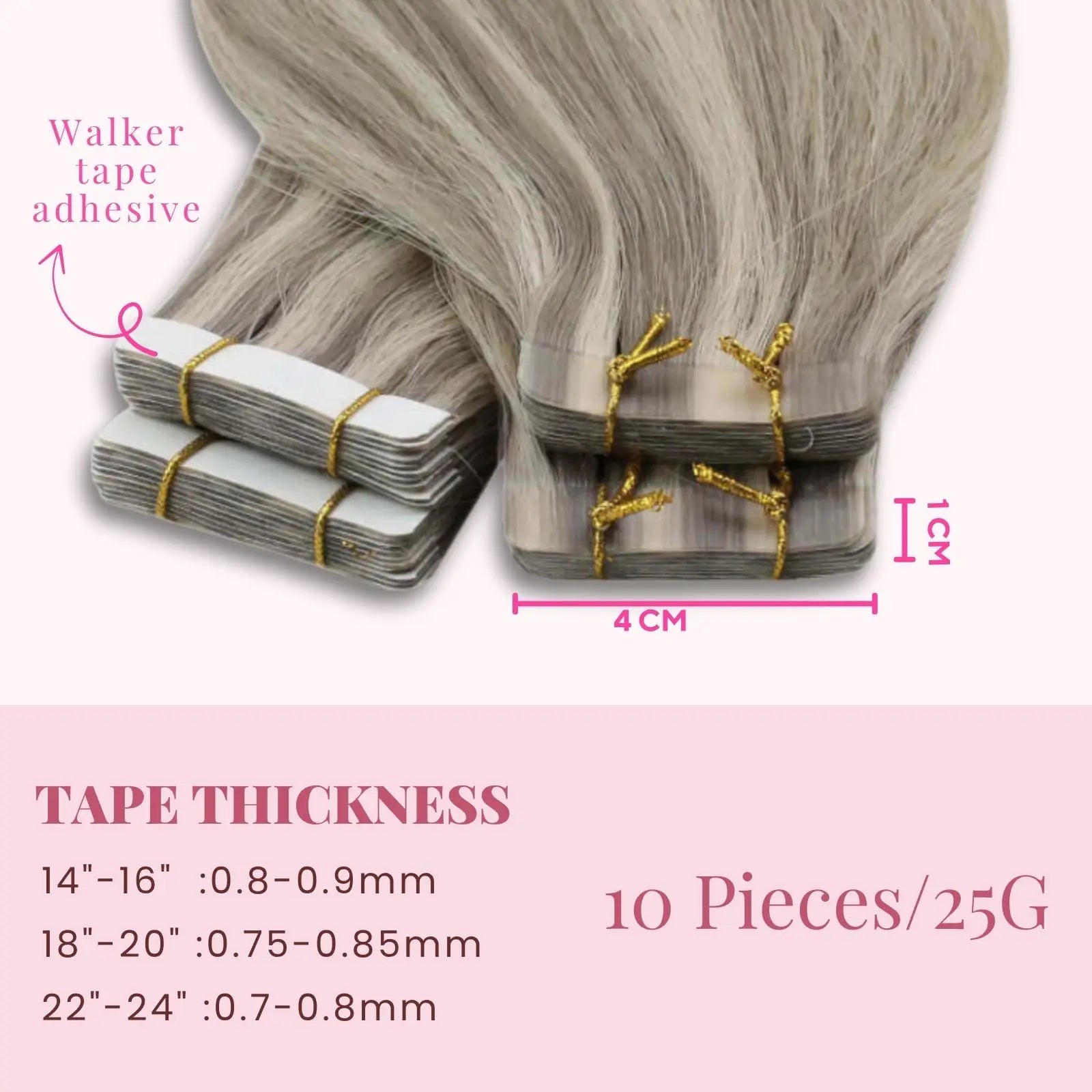 highlighted natural blonde tape in hair extensions