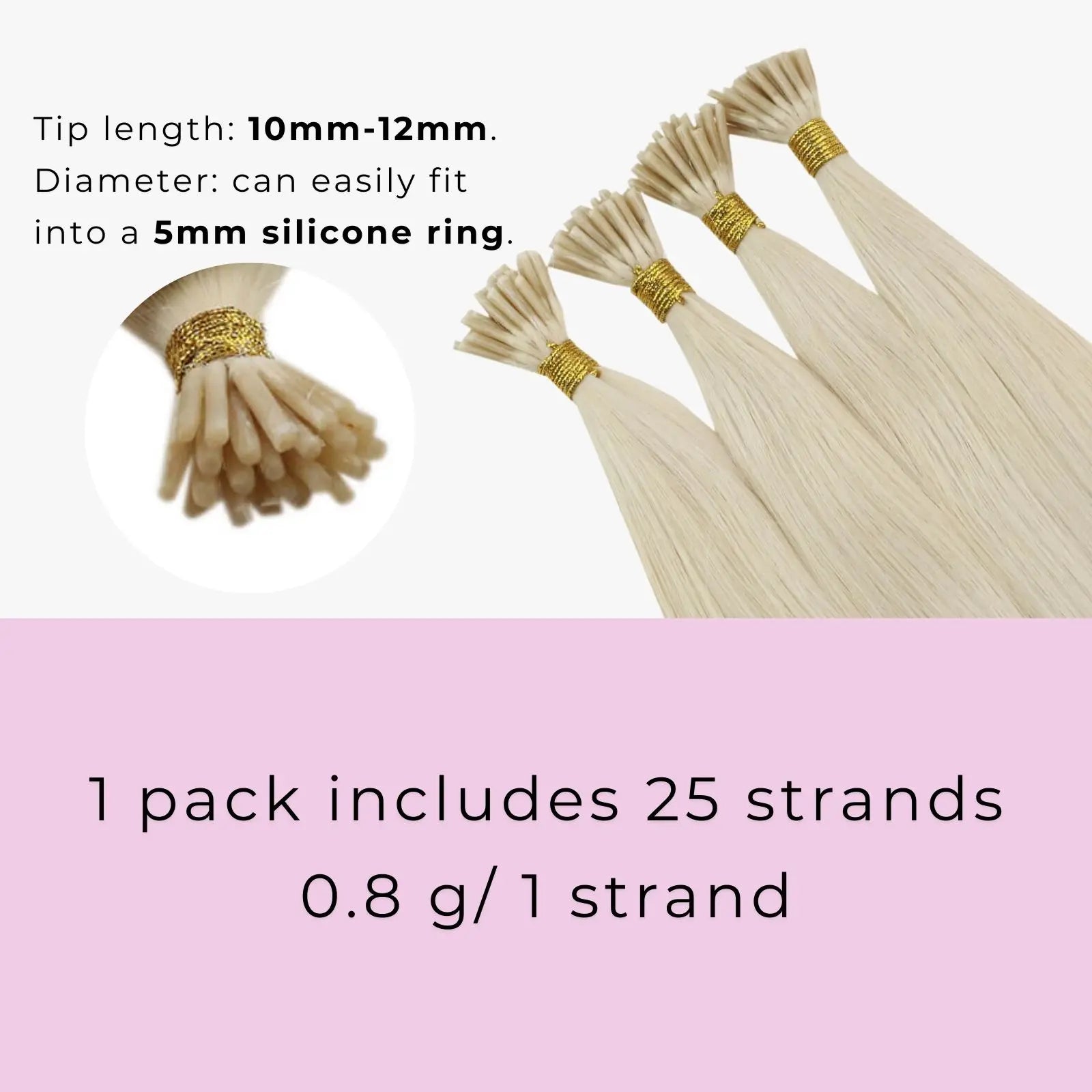 virgin pre bonded hair extensions