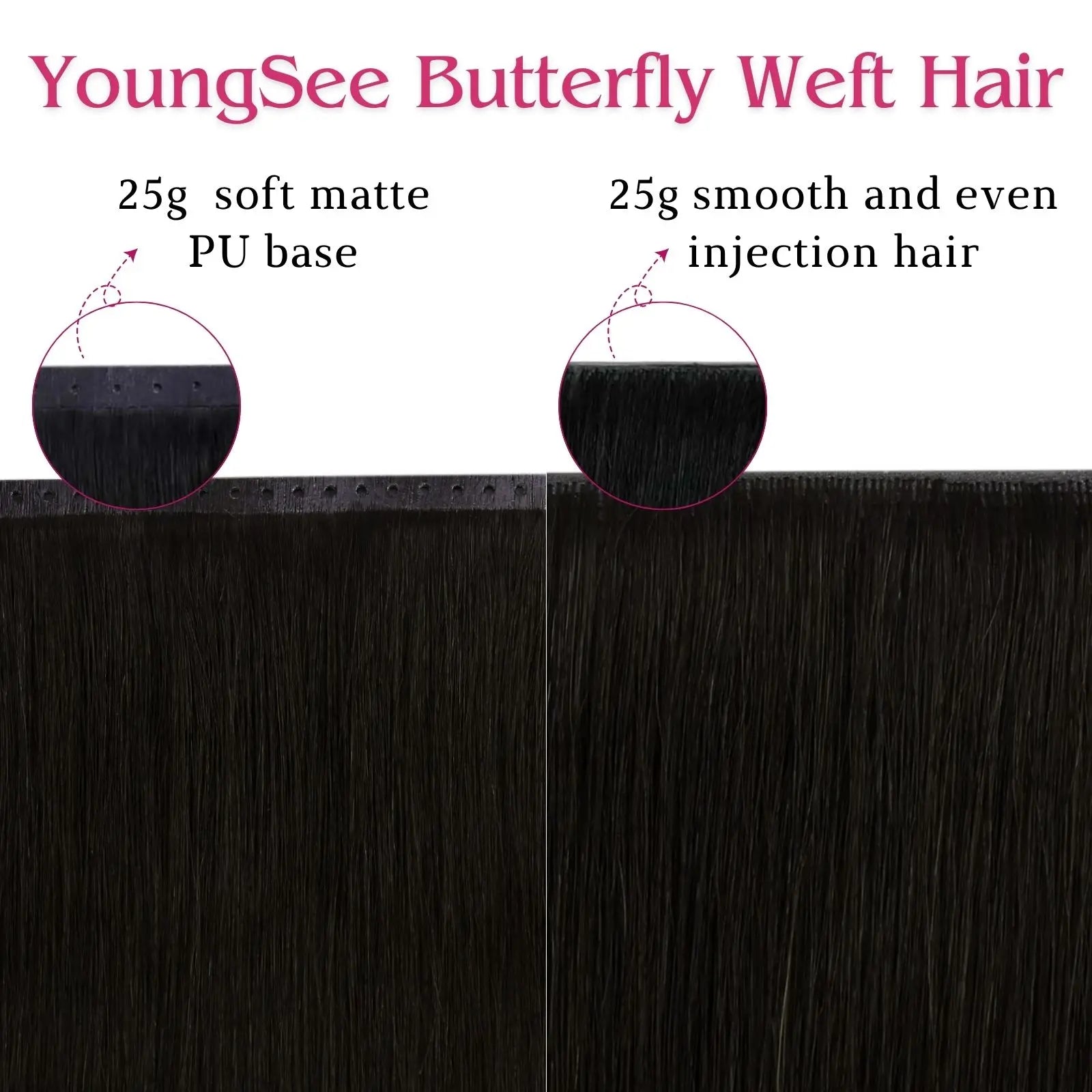 pu hole weft hair extensions invisible pu hole weft