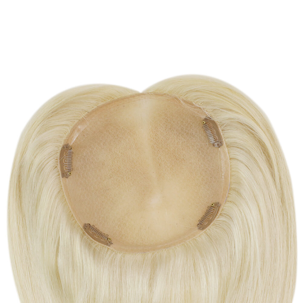 topper with clips blonde