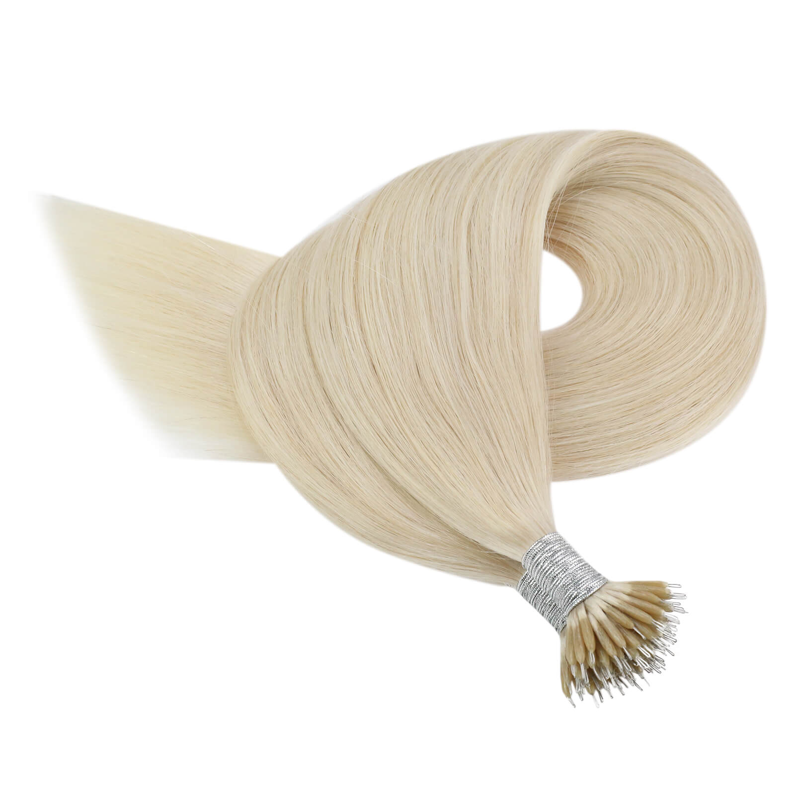 nano ring hair blonde human hair