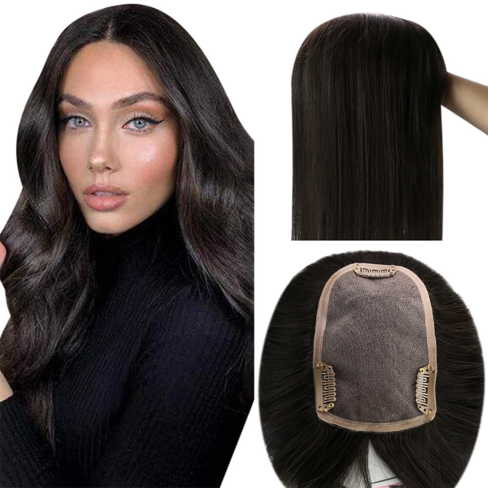 Topper Hair darkest brown