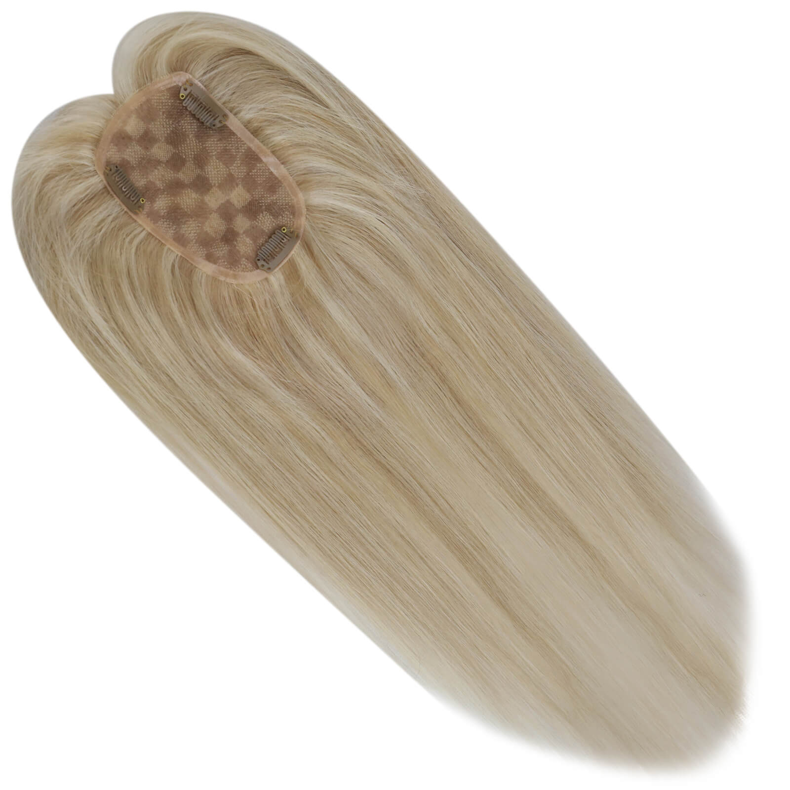 easy applied hair topper with clips