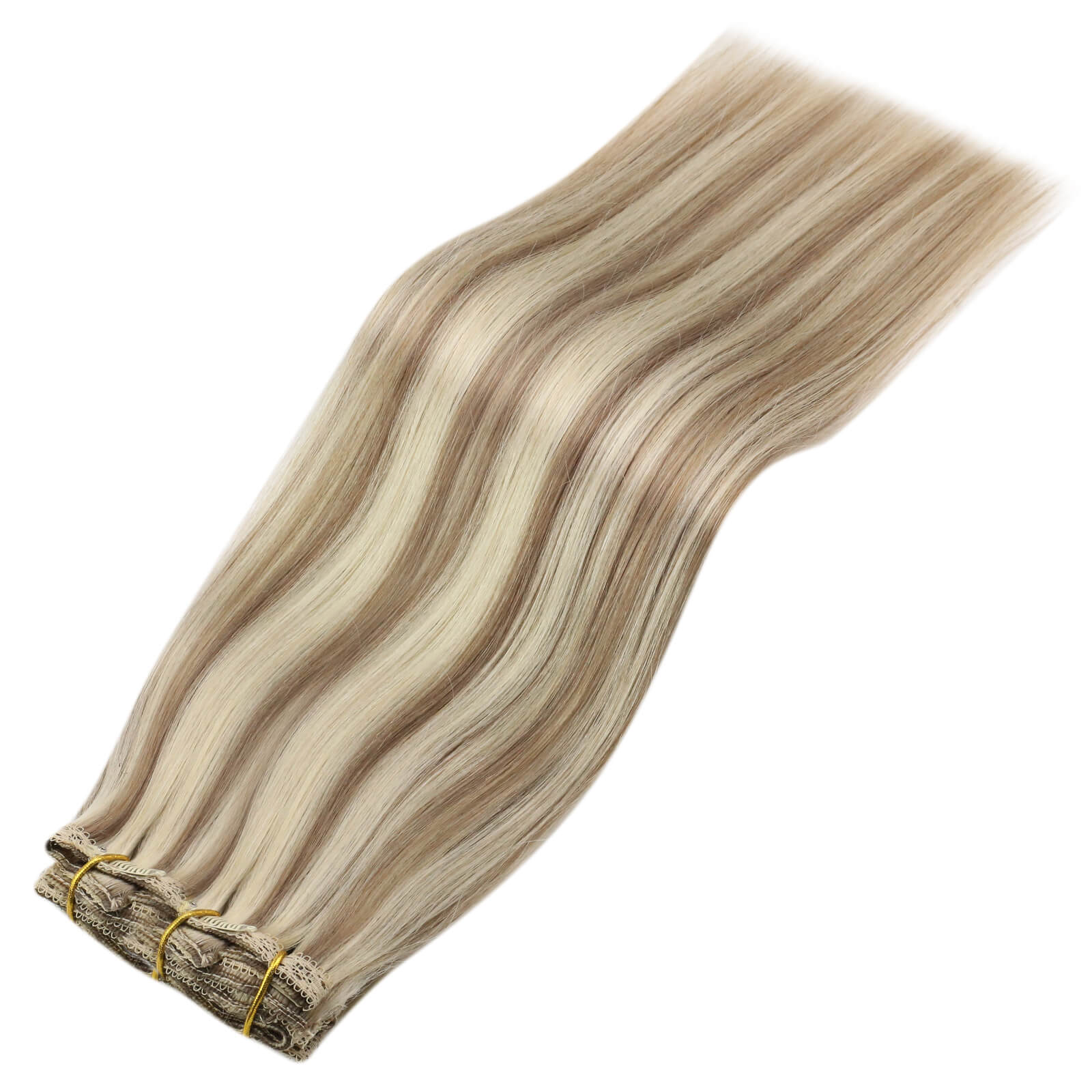 double weft remy clip in hair extensions