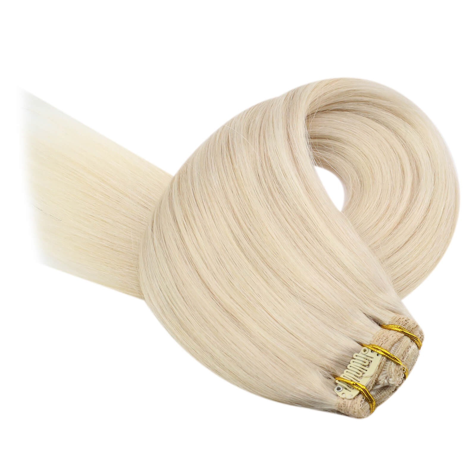 Platinum Blonde hair extensions