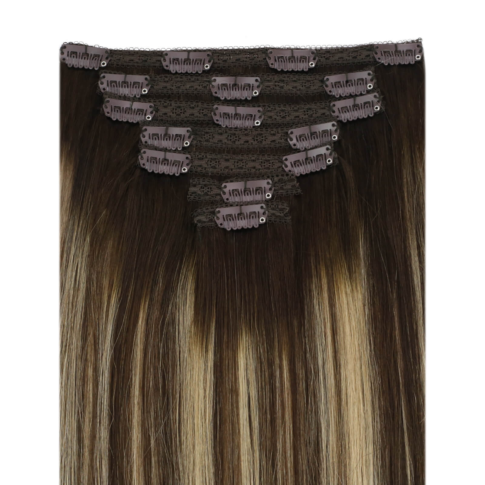 wave hair clip ins human hair