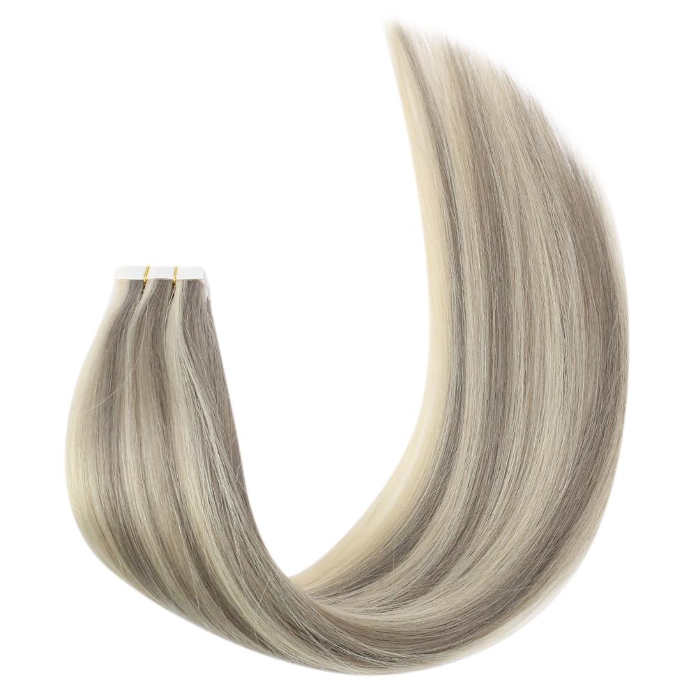 virgin tape in hair extensions blonde