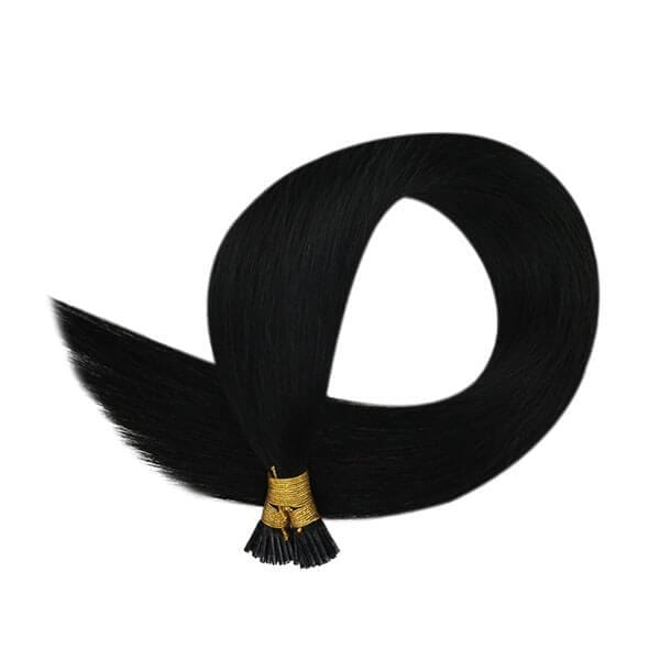 keratin hair extensions human hair black