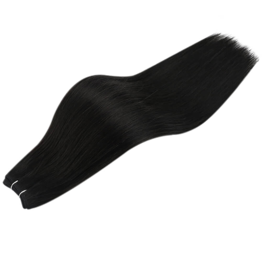 virgin human hair bundles black
