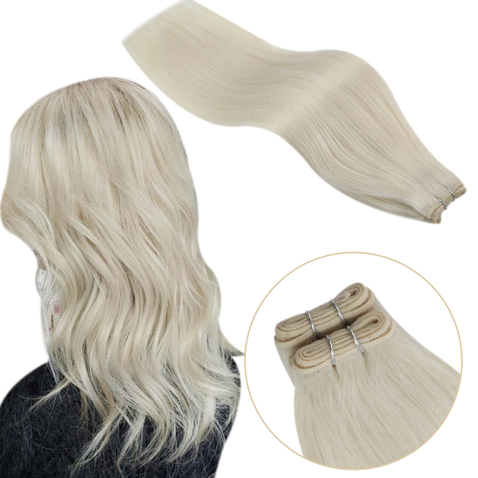 virgin human hair weave