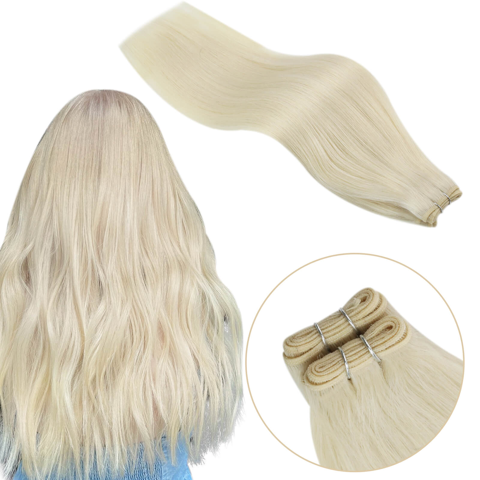 virgin machine weft platinum blonde