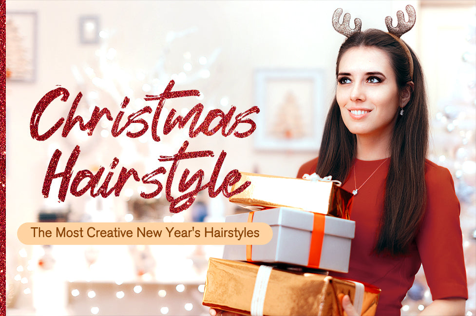 Christmas Hairstyle-The Most Creative New Year's Hairstyles.