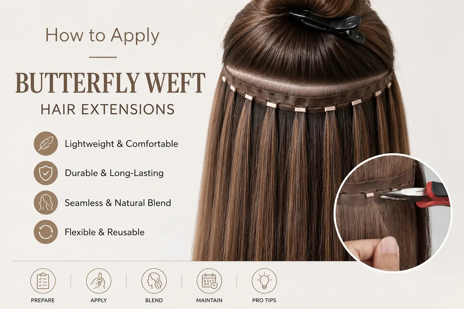 How to Apply Butterfly Weft Hair Extensions: The Complete Salon & Beginner Guide