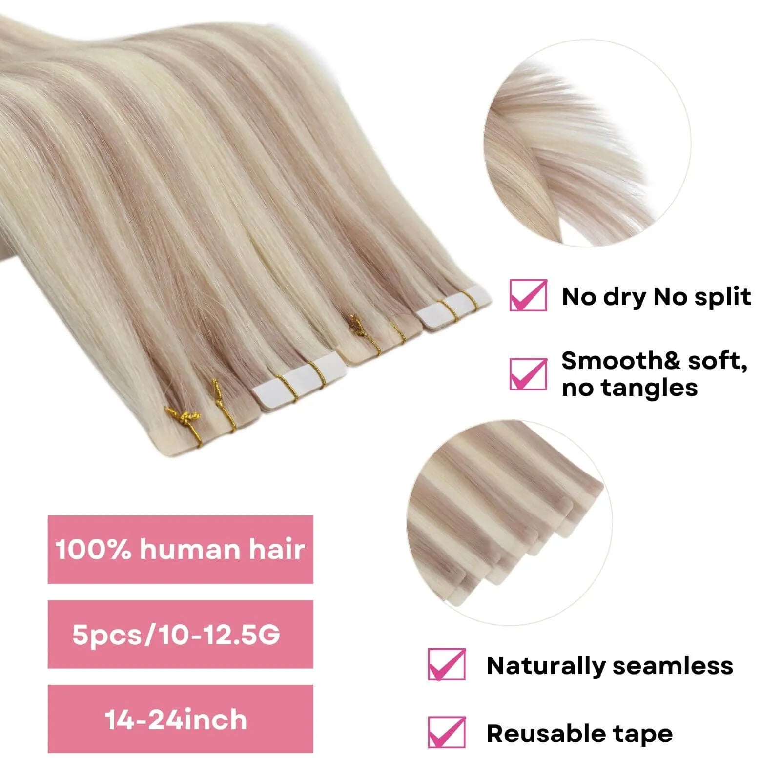 best invisible tape in hair extensions soft human hair