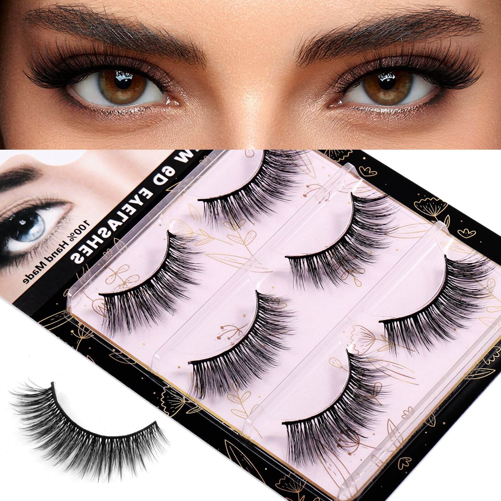 6D_Natural_Synthetic_Fiber_False_Eyelashes