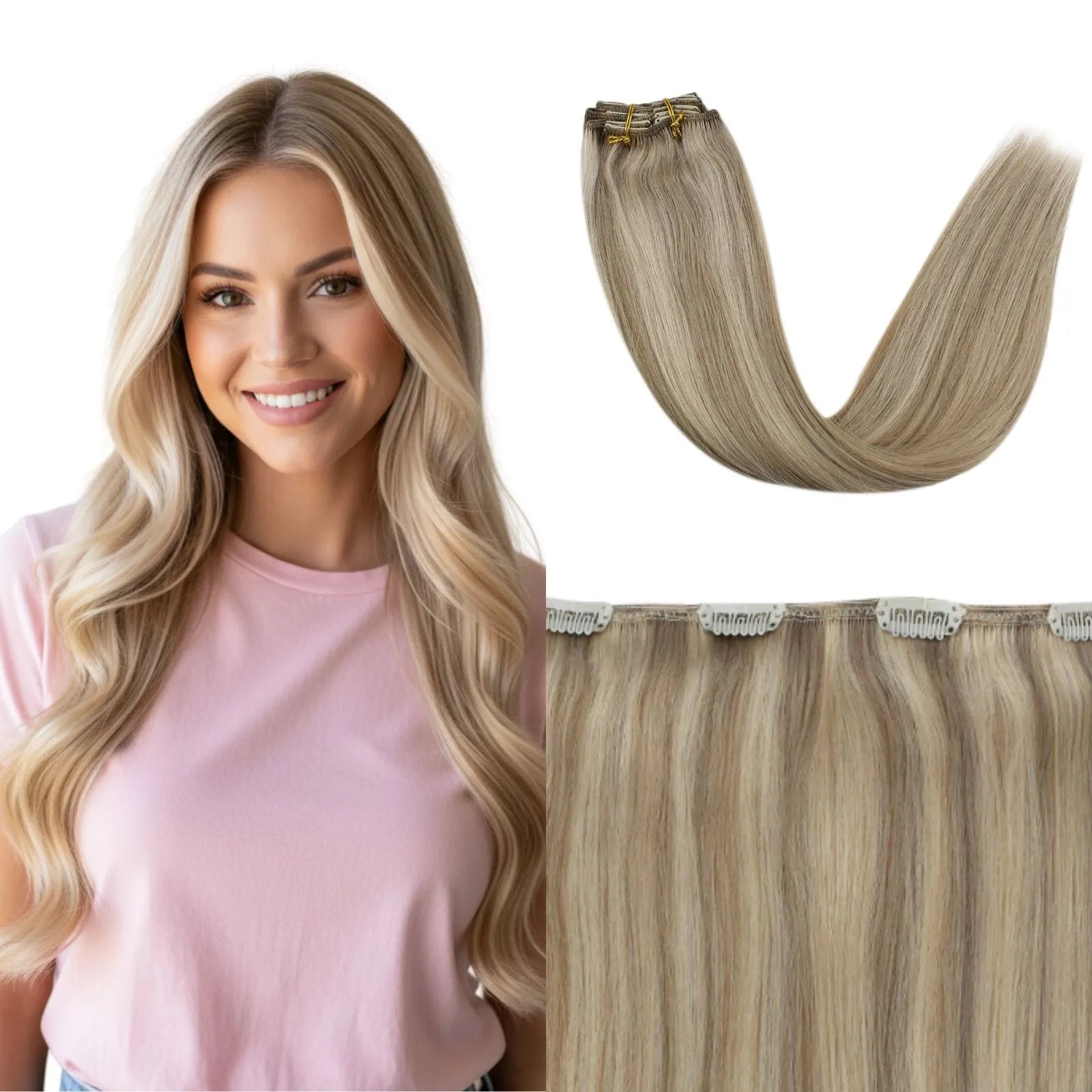 150G classical clip in hair extensions