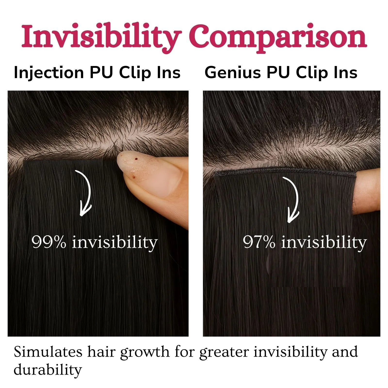 99% invisibility pu injection clip ins