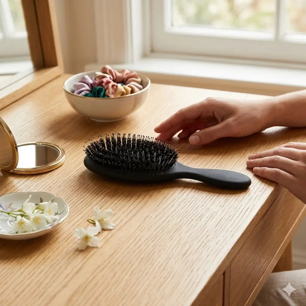 Boar Bristle Brush,Scalp Massage Brush