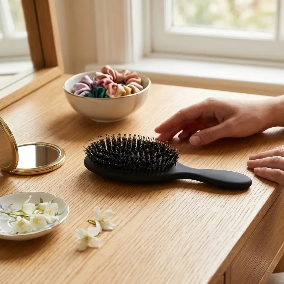 Boar Bristle Brush,Scalp Massage Brush