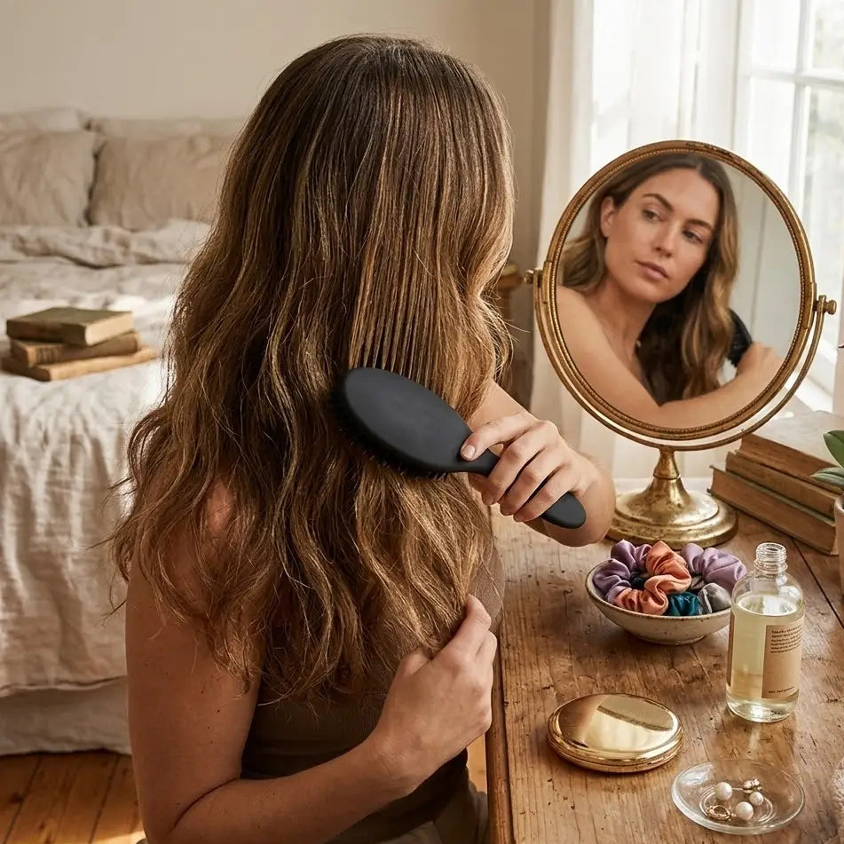 Boar Bristle Brush,Scalp Massage Brush