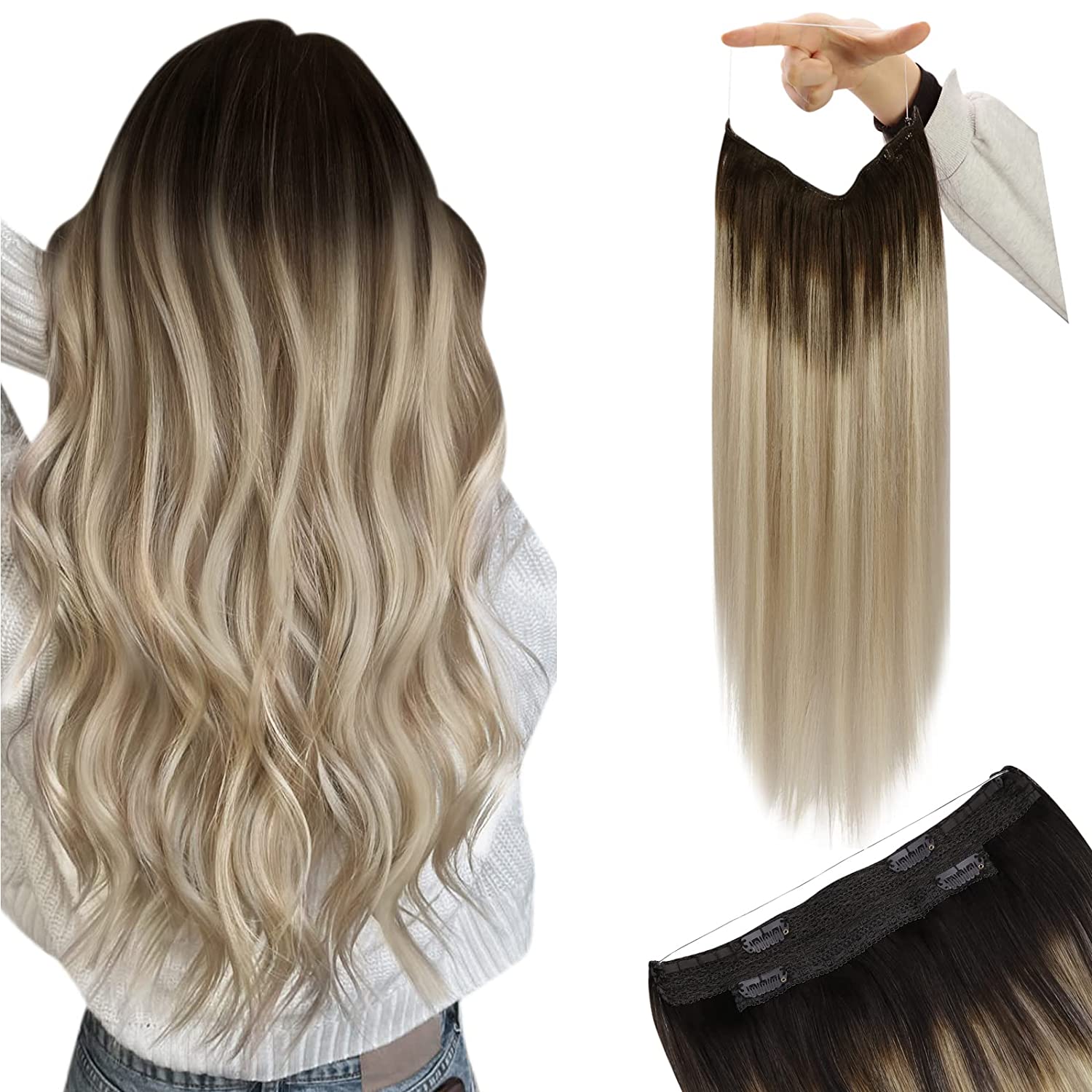 Halo Hair Extensions Fish Line Hair