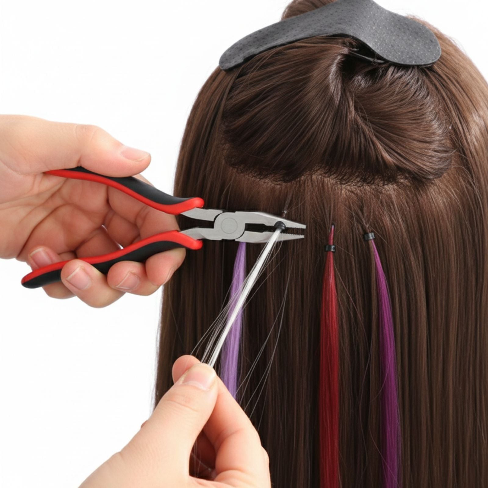 Youngsee Hair extensions Tool Kit +200Pcs Micro Beads + Pulling Needle