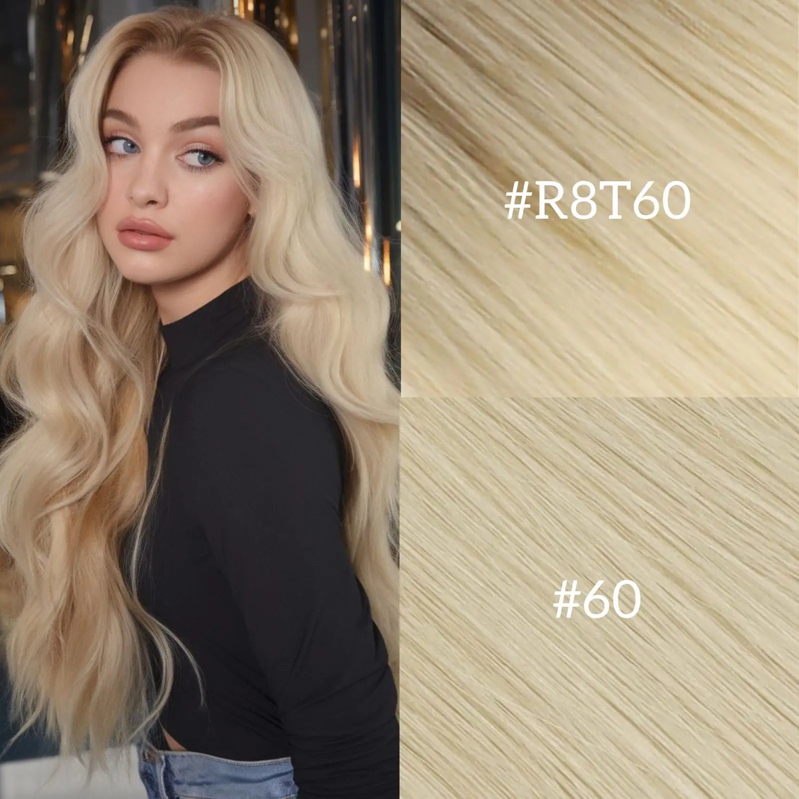 Mix_color_blonde_hair,youngsee hair extensions,human hair extensionsm tape in hair extensions.