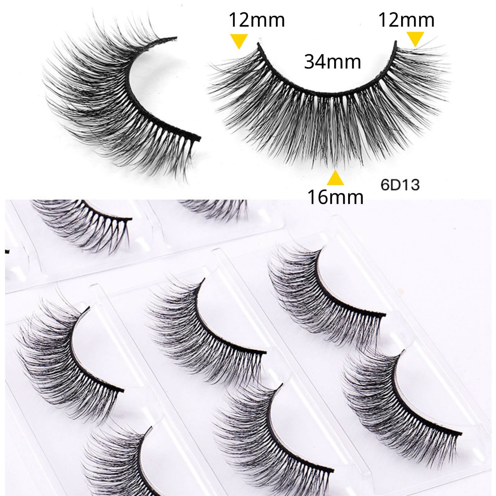 NaturalSyntheticFiberFalseEyelashes