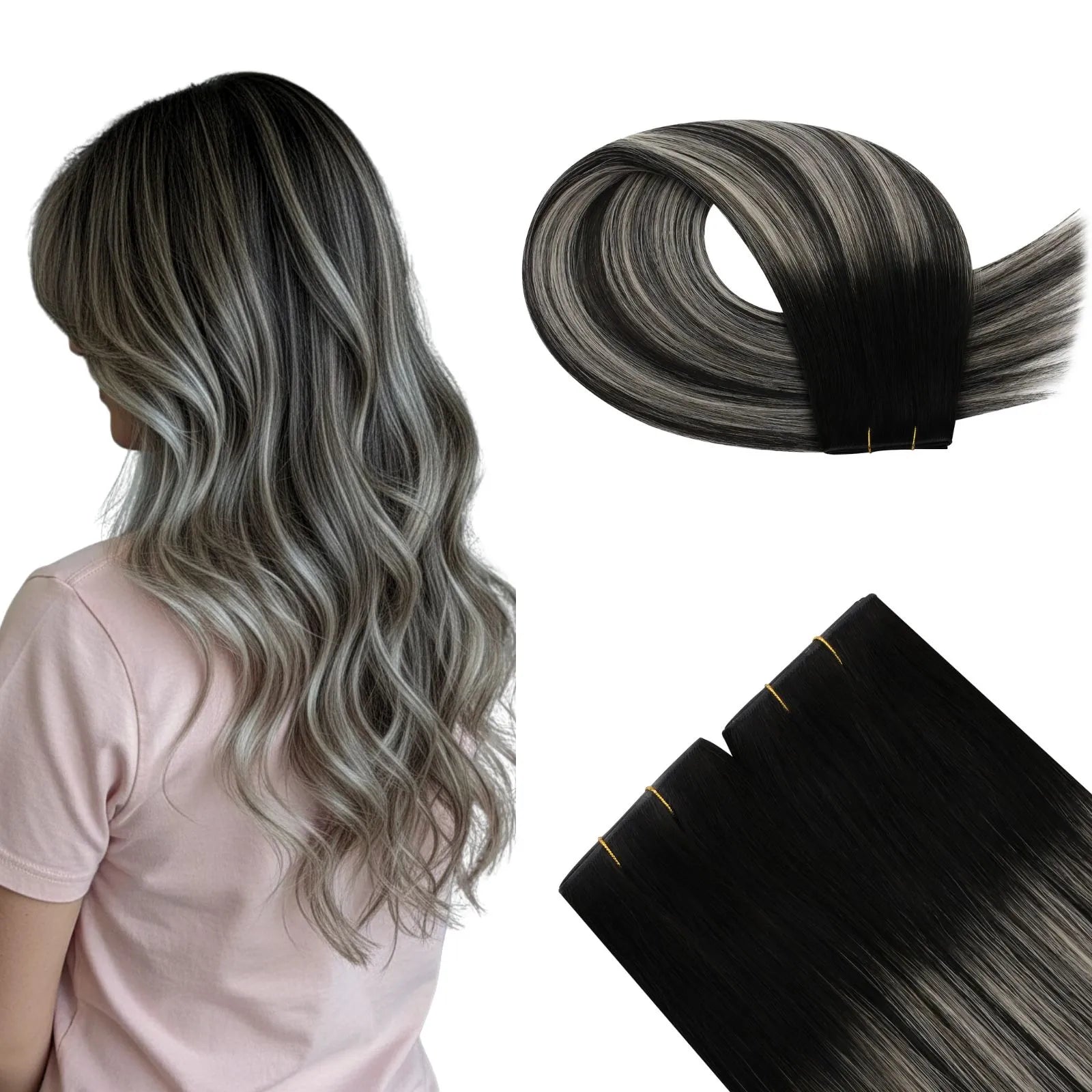 twin weft hair extensions virgin human hair