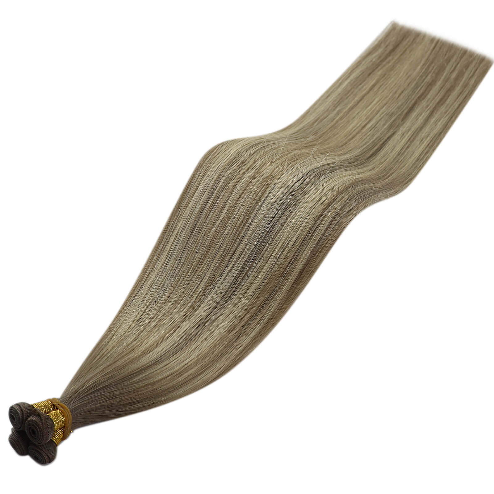 Youngsee virgin genius weft hair extensions balayage brown hair