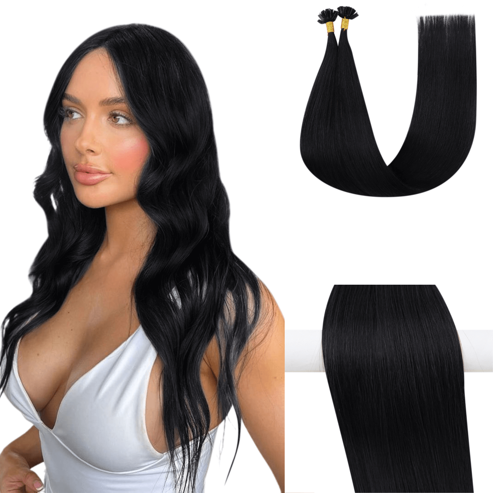 Youngsee k tip hair extensions virgin human hair