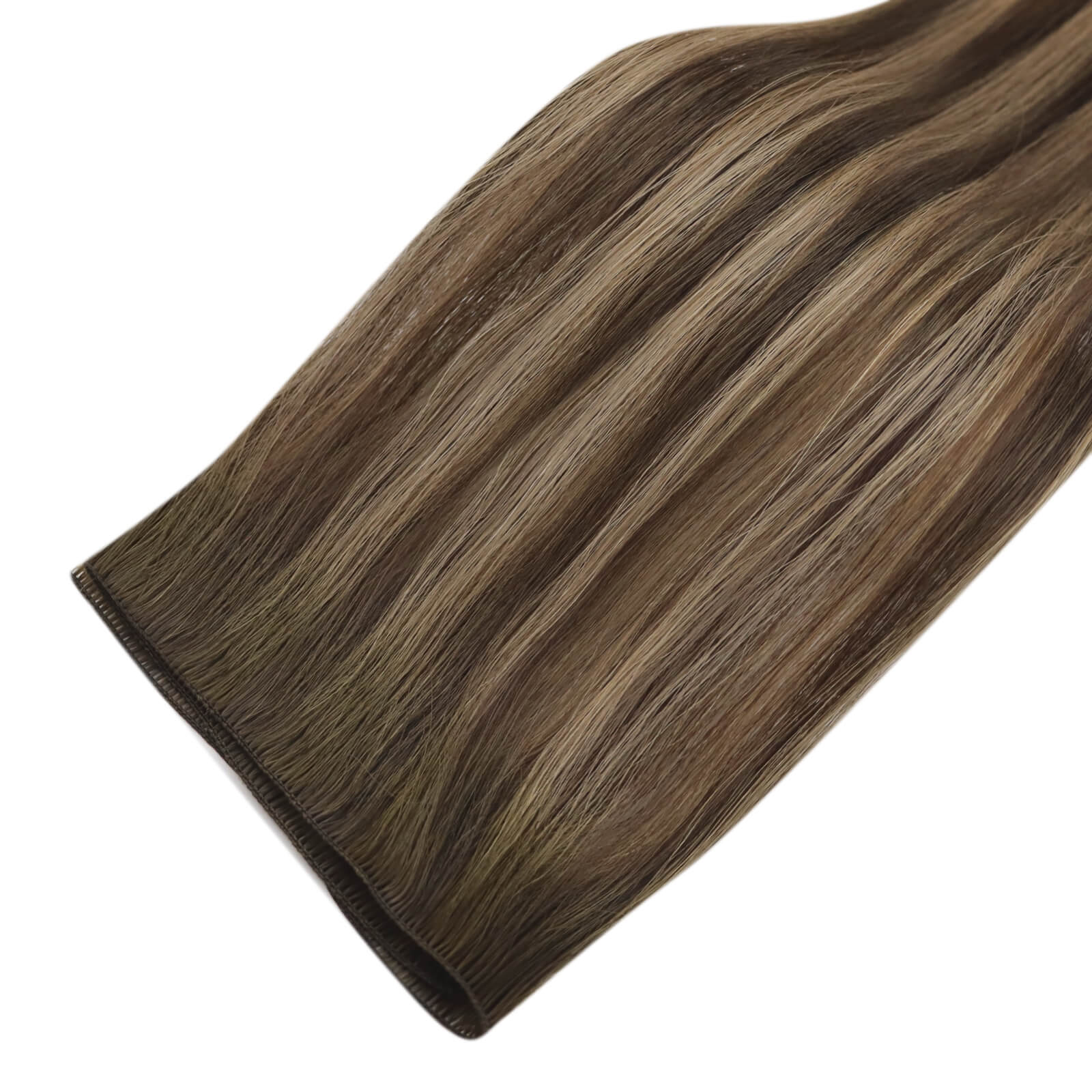 Youngseevirgin hair hair extensions hand tied weft extensions balayage brown with blonde 